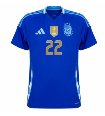 Argentina Lautaro Martinez #22 Udebanetrøje Copa America 2024 Kortærmet